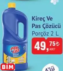 PORÇÖZ KİREÇ VE PAS ÇÖZÜCÜ PORÇÖZ KİREÇ VE PAS ÇÖZÜCÜ
